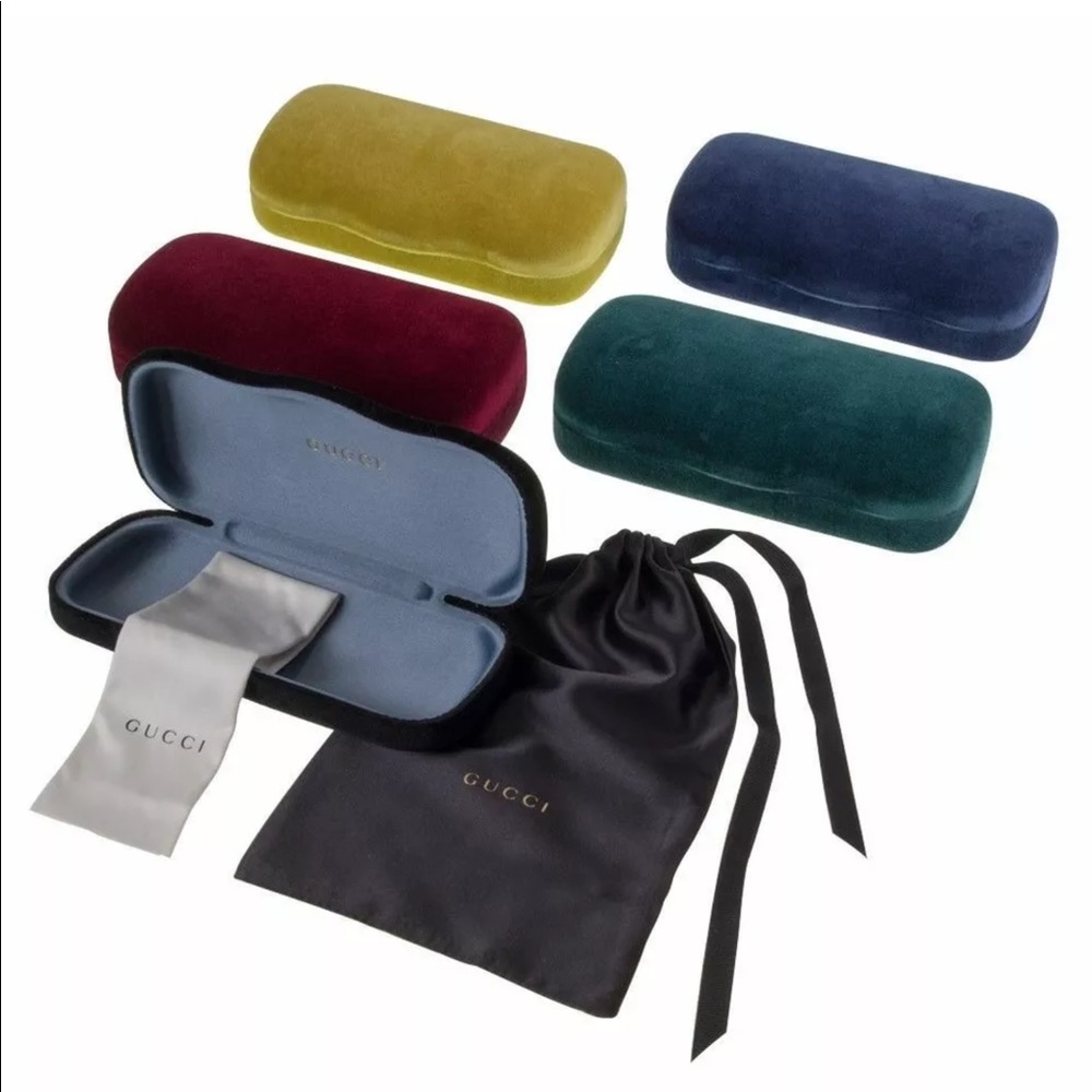 New Gucci Hard Velvet Eyeglasses/Sunglass Case